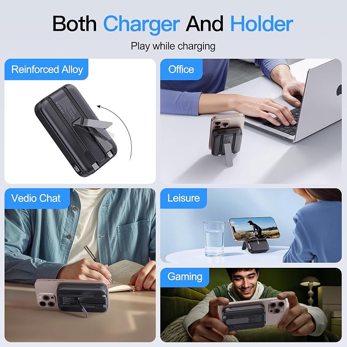 2025 Latest Portable Charger, 16800mAh Magnetic Wireless Power Bank - Image 7