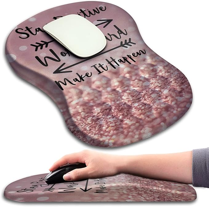 Mouse Pad Wrist Support, Ergonomic Mouse Pad by KUOSGM