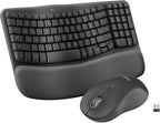 Logitech Wave Keys MK670 Combo, Wireless Ergonomic Keyboard by Logitech