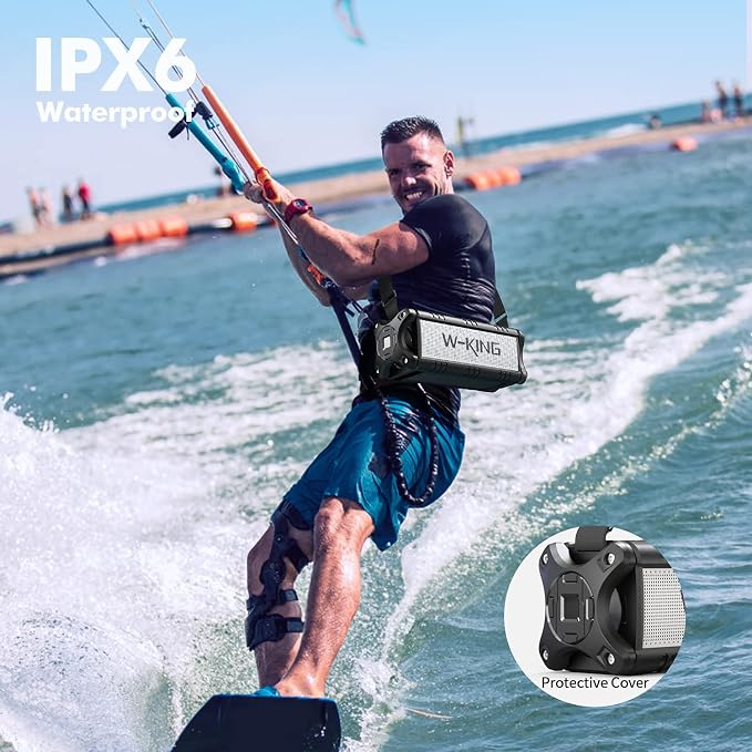 W-KING 90W Peak 50W RMS Powerful Bluetooth Speaker - Image 4
