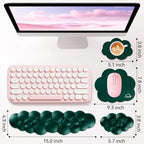Cloud Wrist Rest for Computer Keyboard, 4-in-1 Memory Foam Leather Cloud - Image 3