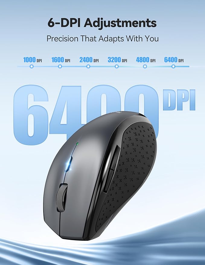 TECKNET Wireless Mouse Rechargeable, Mouse - Image 4