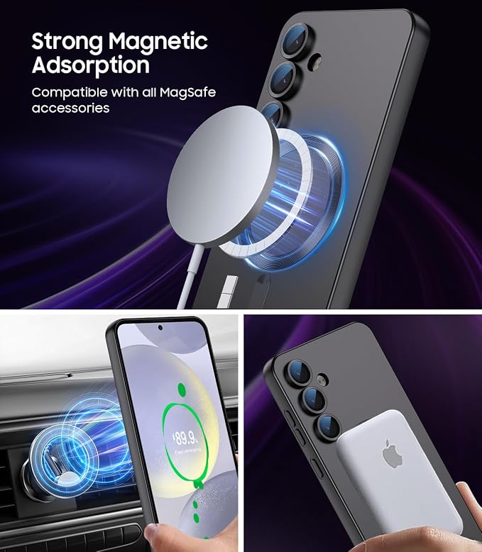 Magnetic for Samsung Galaxy S24 Plus Case Slim Soft Silicone Bumper Shockproof - Image 3