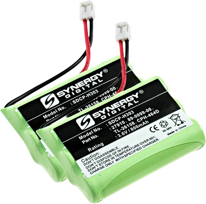 Synergy Digital Cordless Phone Batteries, Compatible by Synergy+Digital