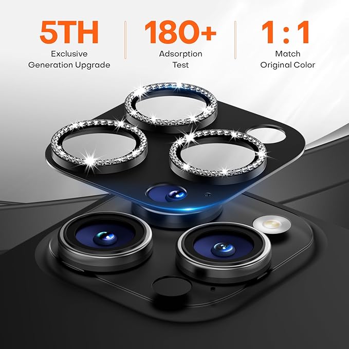 Camera Lens Protector for iPhone 16 Pro Max/16 Pro/15 Pro Max/15 Pro/14 Pro - Image 3