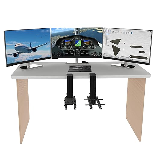 Hikig 2 Set Desk Mount for Flight Sim Game Joystick, Throttle and HOTAS Systems - Image 3