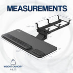 VIVO Premium Adjustable Computer Keyboard and Mouse Platform Tray, Ergonomic - Image 5