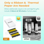 4x6 Photo Printer with 108 Sheets & 2 Color Ribbons - Image 7