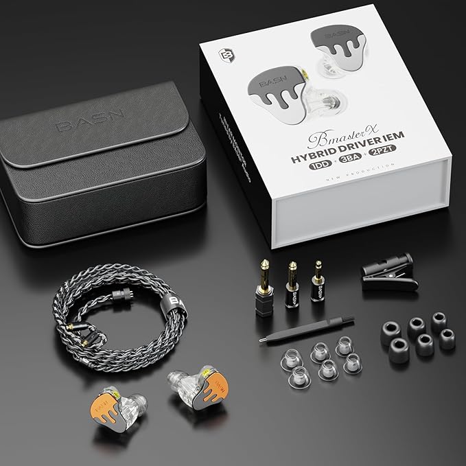 BASN BmasterX in Ear Audio Monitor, Hybrid 6 Drivers IEM Earphones - Image 5
