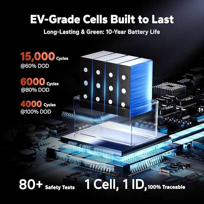 LiTime 12V 100Ah Xtra-Mini Bluetooth Small LiFePO4 Battery - Image 7