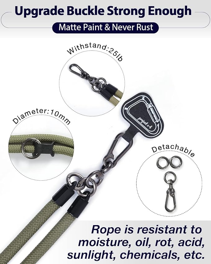 project-cb Cell Phone Lanyard ×1, Tether Tab ×2, Universal Adjustable Phone - Image 3
