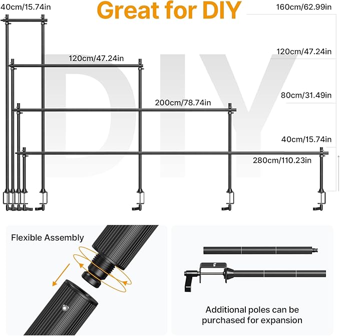 JUSMO LS15 Desk Overhead Camera Mount Rig Top-Down Shots, Professional Aluminum - Image 4