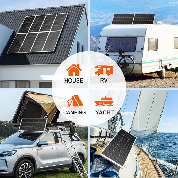 DOKIO 200W Monocrystalline Solar Panel 12V, 12BB Half-Cell High Efficiency - Image 7