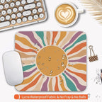 Square Mouse Pad Retro Sun, Personalized Premium-Textured Custom Mouse Mat - Image 3