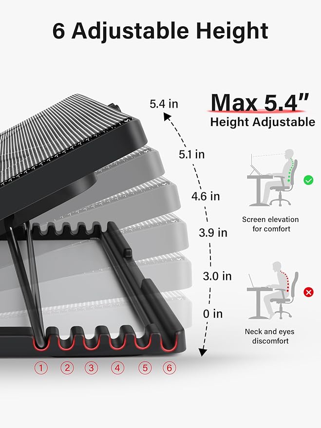 Kootek Laptop Cooling Pad, Laptop Cooler - Image 3