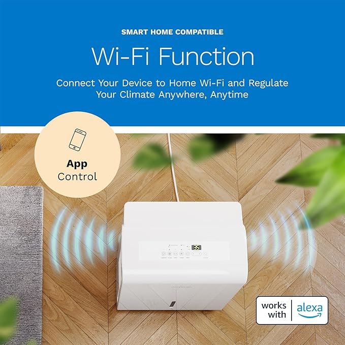 hOmeLabs 50 Pint Wi-Fi Dehumidifier - Image 4