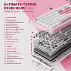 YUNZII B75 PRO Wireless Mechanical Keyboard, 75% Layout - Image 4