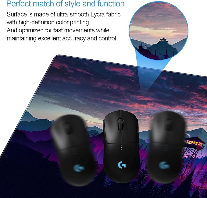 Fantasy Mouse Pad Large Gaming Mousepad Full Desk Computer Pad, 31.5 x 15.7 - Image 3