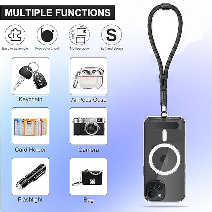 3 in 1 Adjustable Universal Anti-lost Cell Phone Lanyard, Detachable Cell phone - Image 3