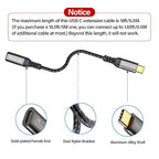 short type c extension cable 1.65ft/0.5M, 240W PD Fast Charging 20 Gbps usb c - Image 2