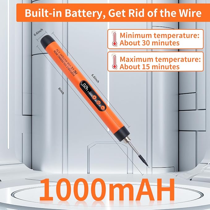 Rechargeable Soldering iron Kit, 1000mah USB Wireless Electric Soldering - Image 6