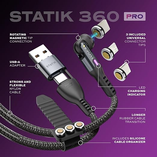 Statik 360 Pro Magnetic Charging Cable - Image 2
