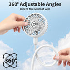 PANERGY Portable Neck Fan Rechargeable Hand Free Personal Fan Mini Wearable - Image 4