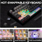 EPOMAKER TH108 Full Size Mechanical Keyboard, Wireless Gaming Keyboard - Image 8