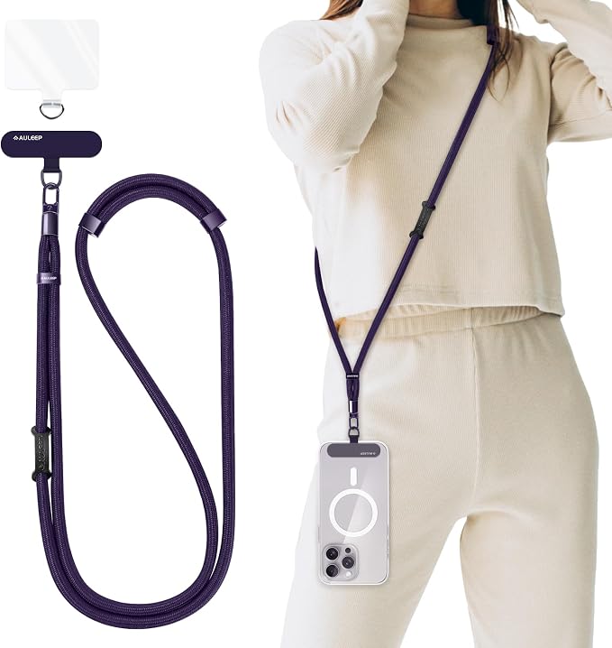 AULEEP Universal Phone Lanyard Corssbody, Anti-theft Phone Strap by AULEEP