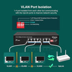 6-Port Gigabit PoE Switch with 4 Port PoE, VIMIN 4-Port Unmanaged - Image 6