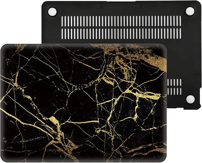 Black Gold Marble Laptop Cover Compatible - Image 2