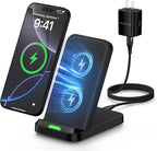 Wireless Charger Stand for Samsung Galaxy S25 Ultra Plus S24 S23 FE S22 S21 by Eusbote