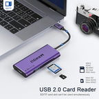 USB C Hub, QGeeM USB 4k to HDMI Adapter, 7 in 1 USB-C Dongle - Image 6
