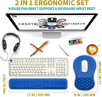 Hokafenle 2 in 1 Ergonomic Mouse Pad Wrist Support & Wrist Rest - Image 2