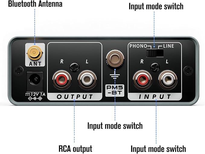 Bluetooth Phono Turntable Preamp, Phonograph Preamplifier - Image 2