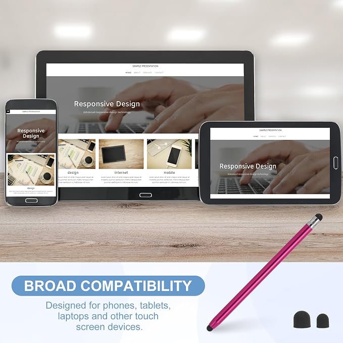 PATIKIL 5 Pcs Stylus Pens for Touch Screen, 2 in 1 High Sensitivity Universal - Image 6