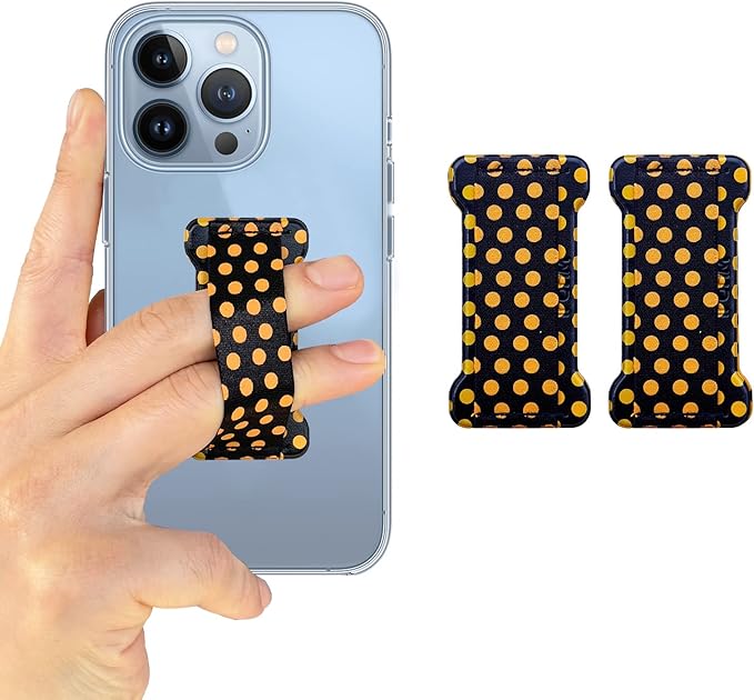 Phone Grip Holder for Hand, Universal Finger Strap Phone Holder, Finger Selfie by WUOJI