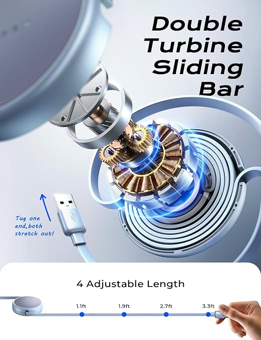 LISEN Multi Charging Cable 3 in 1 iPhone 16 Charger Cord, Retractable Car - Image 7