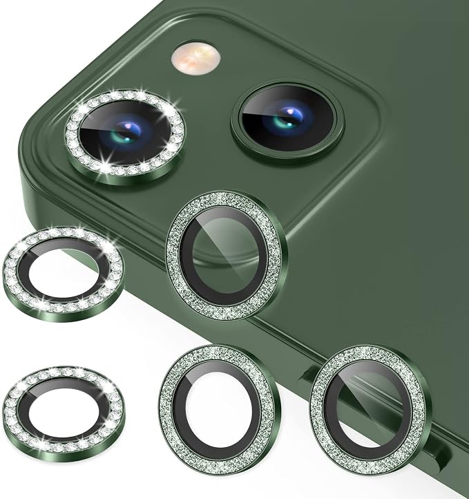 AGVEE 3+3 6 Pack for iPhone 13 6.1 inch / 13 Mini 5.4 inch Camera Lens Cover by AGVEE