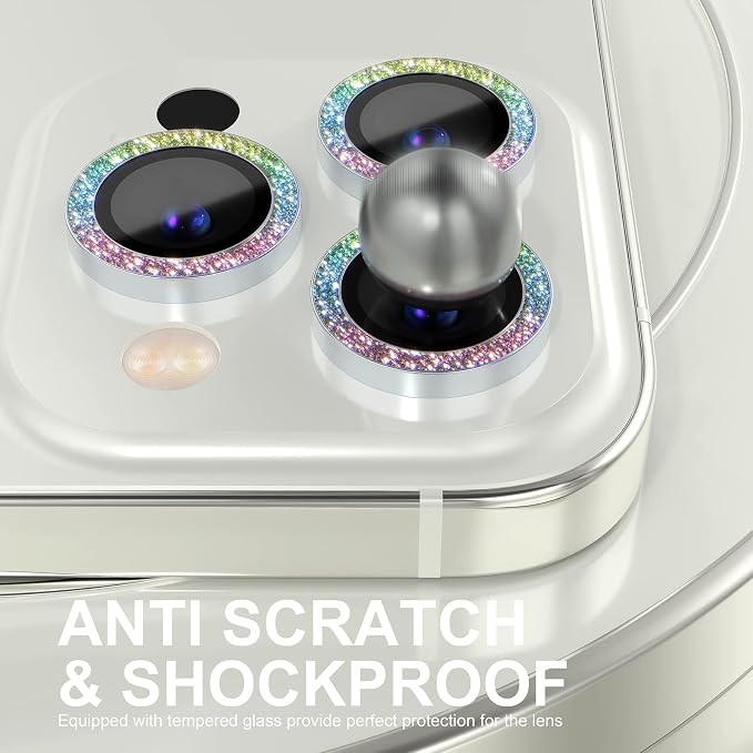 Choiche [3+1 for iPhone 14 Pro/iPhone 14 Pro Max Camera Lens Protector Bling - Image 3