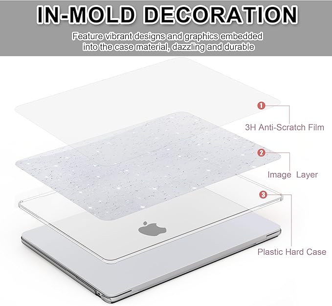 B BELK Compatible with MacBook Air 13 inch Case 2025 2024 2023 2022 M4 M3 M2 - Image 6