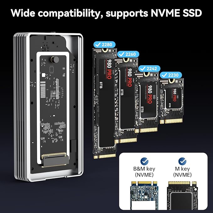 ANYOYO 40Gbps M.2 NVMe SSD Enclosure - Image 7