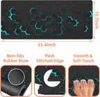 Mouse Pad Large Abstract Hexagonal Neon Non-Slip Game Desk Mat - Image 3