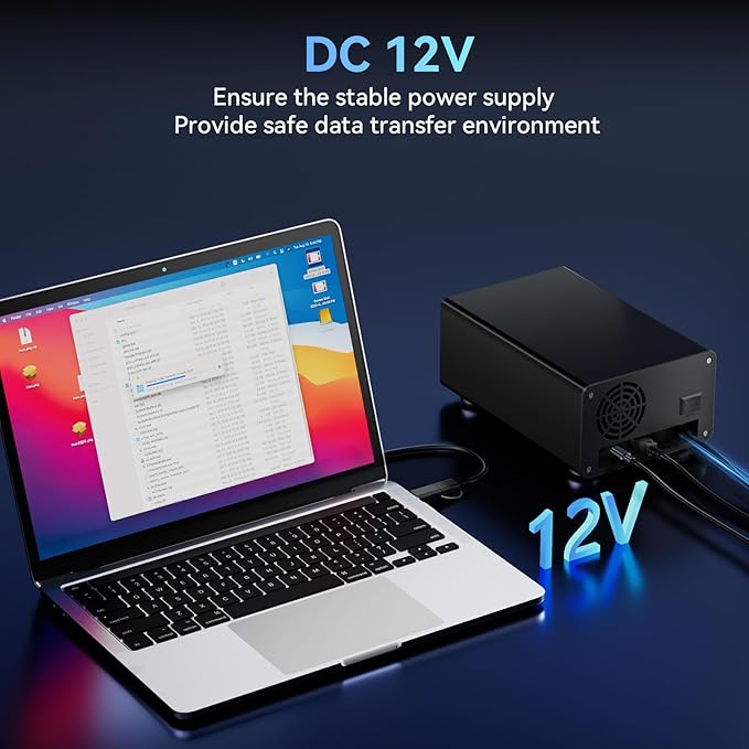 Aluminum Dual Bay 10Gbps Hard Drive Enclosure - Image 9