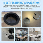 Desk Grommet 1-3/8", Desk Cord Hole Cover, Cable Grommet ABS Plastic, Desk Hole - Image 5