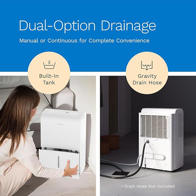 hOmeLabs 50 Pint Wi-Fi Dehumidifier - Image 3