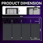 DJ Table Stand Portable booth, Foldable DJ Stand Booth, Adjustable DJ Facade - Image 4