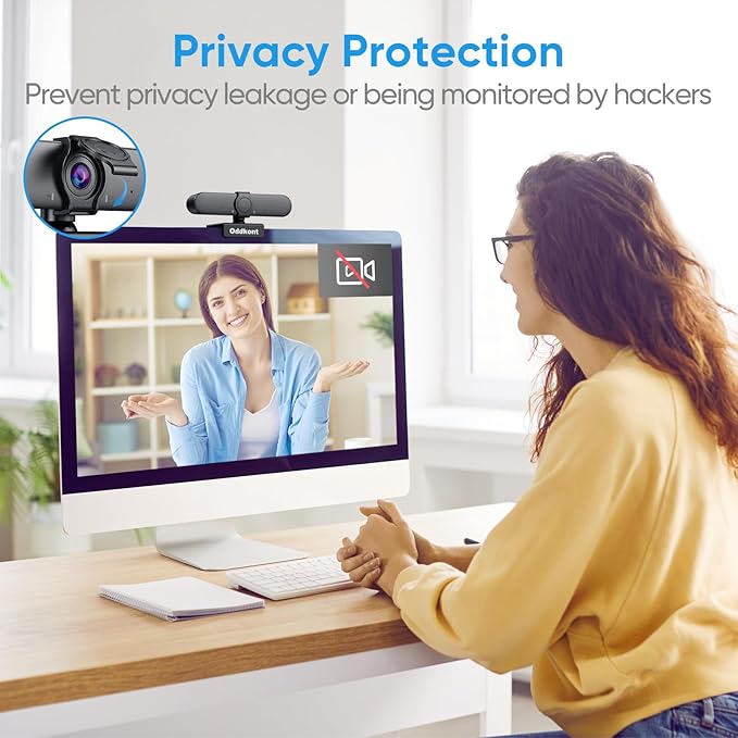 Full HD 1080P Webcam with Microphone, Auto-Light Balance, Rotatable Design - Image 7