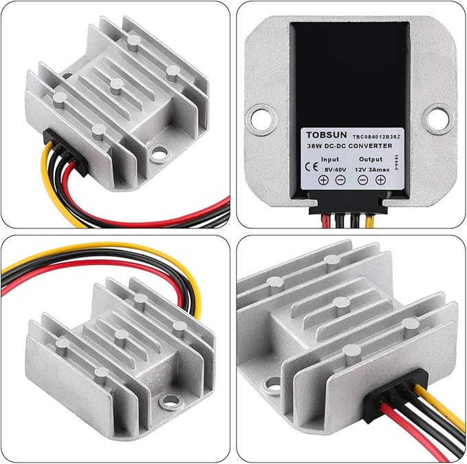 Voltage Reducer DC 8V-40V to 12V 3A 36W Automatic Buck Boost Converter Step - Image 2