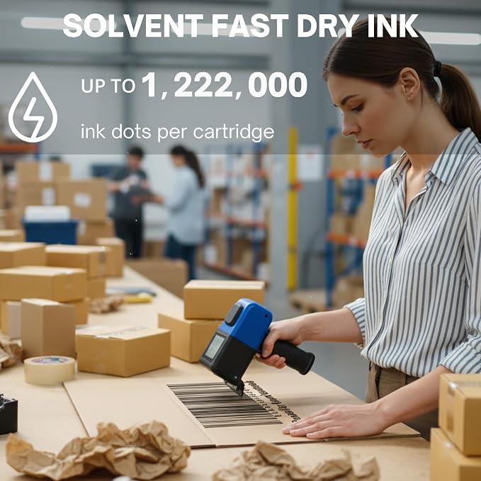 Handheld Printer Ink Cartridge 45ml Solvent Fast Dry, 0.5-Inch Nozzle - Image 5
